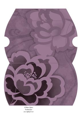 Subtle Shade Oriental Blossoms Pillow Box