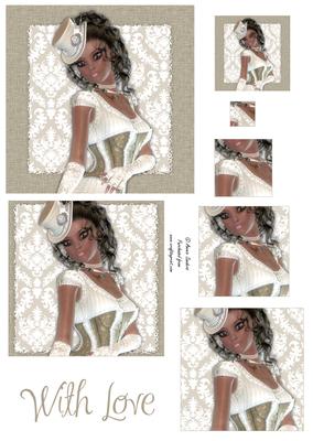 Beautiful Lady Portrait Pyramid