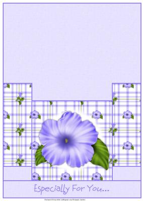 Beautiful Floral Stagger Fold Card