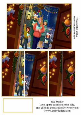 Christmas Carollers Side Stacker