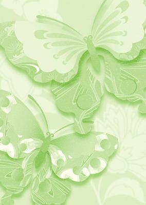 Bright Shade Oriental Butterflies Backing Paper