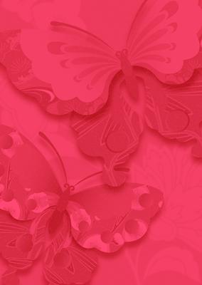 Bright Shade Oriental Butterflies Backing Paper