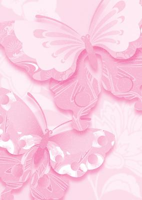 Bright Shade Oriental Butterflies Backing Paper