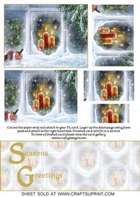 Christmas Window Scene Over the Edge Kit (seasons Greetings)
