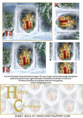 Christmas Window Scene Over the Edge Kit (happy Christmas)