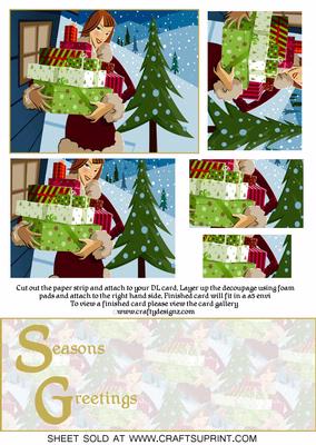 Christmas Shopping Over the Edge Kit (seasons Greetings)