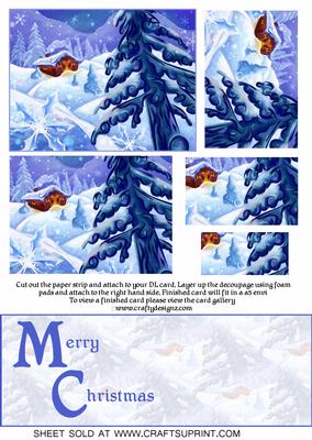 Winter Time Scene Over the Edge Kit (merry Christmas)