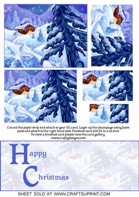 Winter Time Scene Over the Edge Kit (happy Christmas)