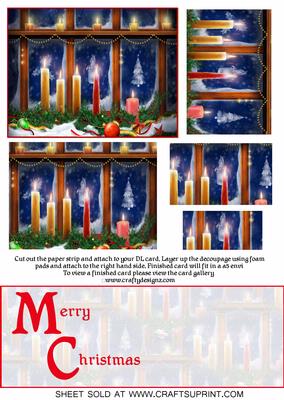 Christmas Candles Over the Edge Kit (merry Christmas)