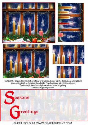 Christmas Candles Over the Edge Kit (seasons Greetings)
