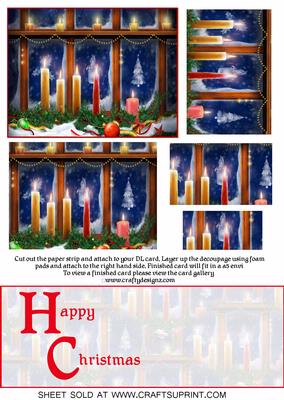 Christmas Candles Over the Edge Kit (happy Christmas)