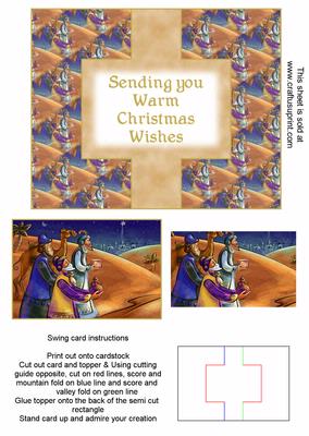 We 3 Kings Christmas Swing Card (christmas Wishes)