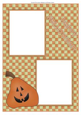 Halloween Pumpkin Photo Frame