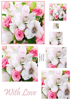 Lilies & Roses Bouquet Pyramid