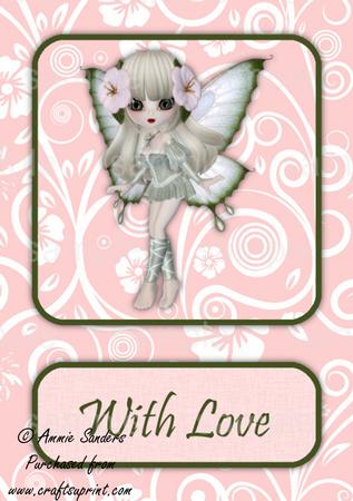 Beautiful Butterfly Fairy Card Kit