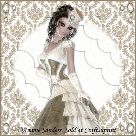 Victorian Beauty 8x8 Scallop Card Kit