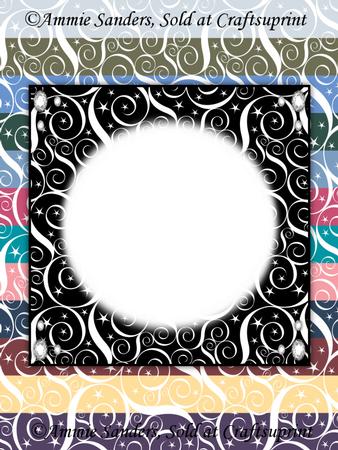 Rich Shades Swirls & Stars 8x8 Card Fronts