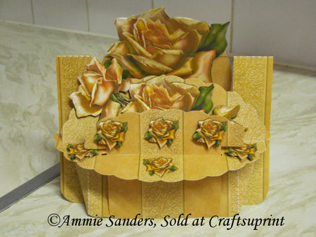 Beautiful Yellow Roses Shelf Card Kit