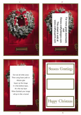 Traditional Christmas Wreath Tunnel Sheet