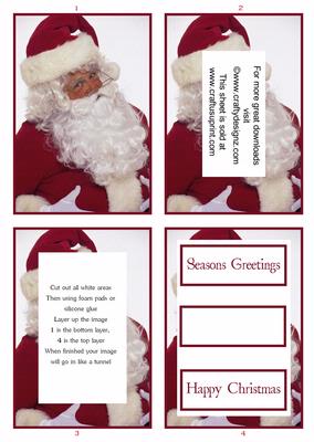 Traditional Christmas Father Christmas Tunnel Sheet