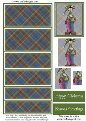 Christmas Teddy Stair Stepper Kit