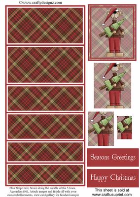 Christmas Teddy Stair Stepper Kit