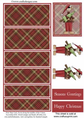 Christmas Teddy Stair Stepper Kit