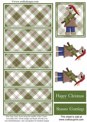 Christmas Teddy Stair Stepper Kit