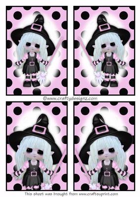 4 Cute Little Witch Toppers