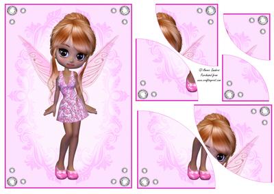 Pretty Fairy in Pink Corner Stacker