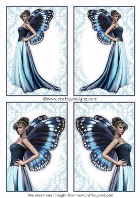 4 Butterfly Fairy Toppers