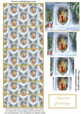 Robins at the Christmas Window Stair Stepper Kit