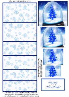 Christmas Snow Globe Stair Stepper Kit