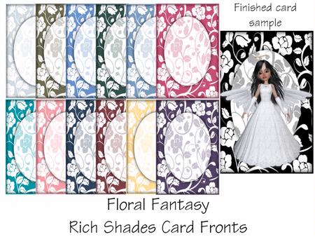 Rich Shades Floral Fantasy Frame Effect Card Fronts