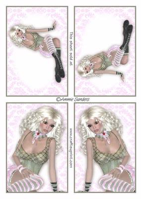 4 Beautiful Goth Girls Toppers