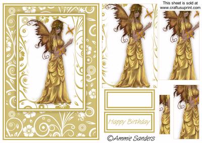 Stunning Fairy Card Front Kit