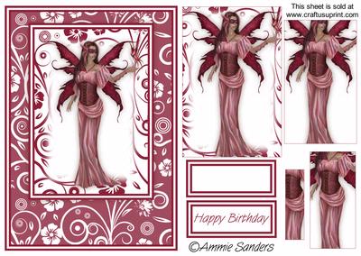 Stunning Fairy Card Front Kit
