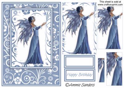 Stunning Fairy Card Front Kit