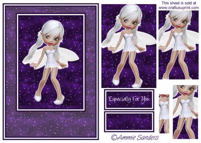 Pretty Fairy Card Front Kit