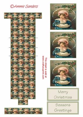 Cute Christmas Girl Waterfall