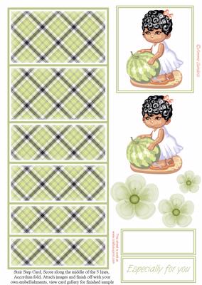 Cutie Pie Cute Ethnic Girl Stair Stepper