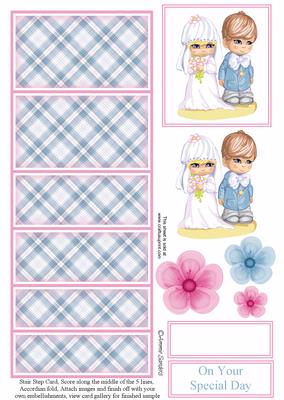 Cutie Pie Wedding Couple Stair Stepper