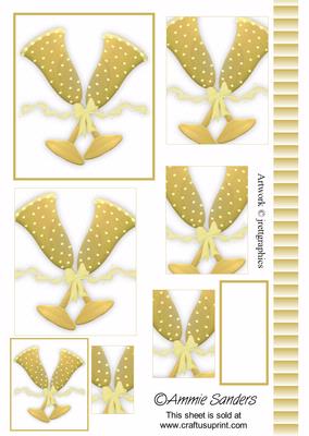 Gold Glasses Celebration Pyramid