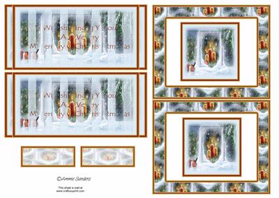Robins by the Christmas Window Flip Card