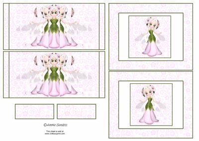 Super Cute Woodland Fairy Flip Card Kit