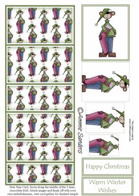 Christmas Teddy Stair Stepper