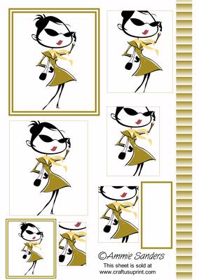 Diva Girl Pyramid with Ribbon and Text Plate