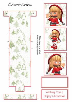 Christmas Elves Waterfall Sheet