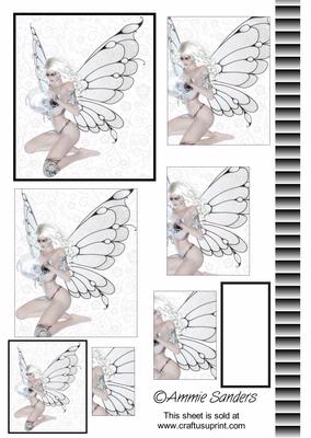 Black and White Fairy Pyramid