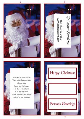 Santa Writing His List Tunnel Sheet